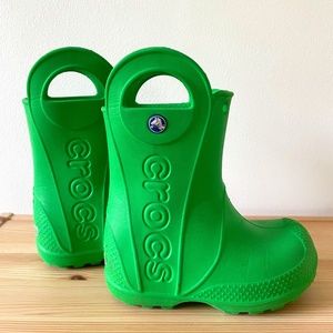 Crocs Handle It Rain Boots, Toddler size c8, grass green